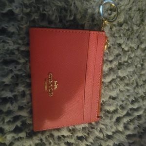 Coach card holder/ keychain